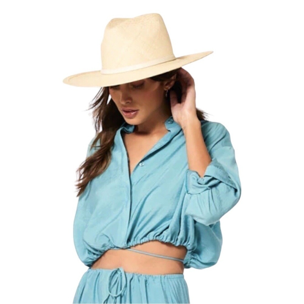 Young Fabulous & Broke Jules Crop Jacket XS NWT Blue Lightweight Oversized Boxy